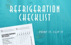 commercial refrigeration maintenance checklist