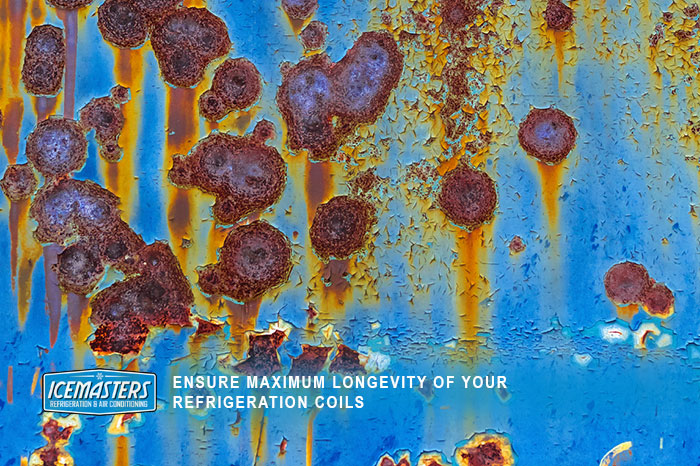 rusting coils cause refrigerant leak